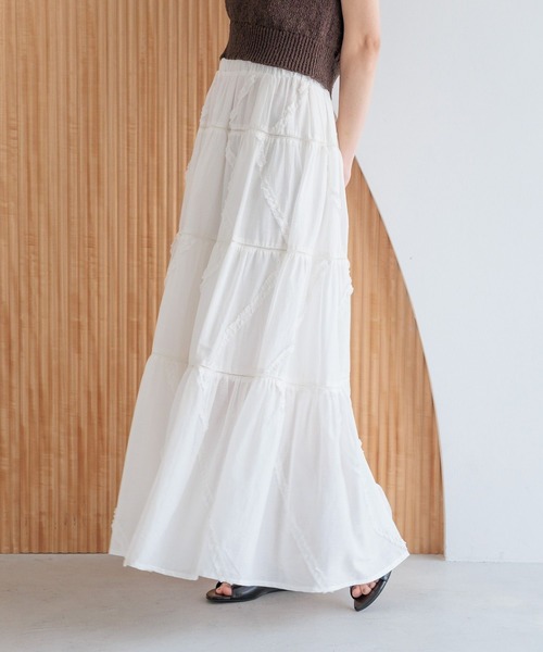 LOWRYS FARM(ローリーズファーム)の「コットンボイルボリュームスカート 289813(スカート・レディース・レッド/ホワイト/ブラック・FREE)」の7枚目の写真