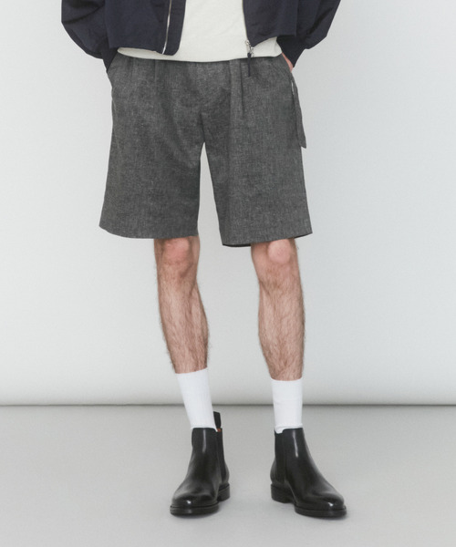VICTIM(ヴィクティム)の「VICTIM ヴィクティム / LINEN WIDE SHORTS セットアップリネンワイドショーツ ショートパンツ / VTM-25-P-005(その他パンツ・メンズ・グレー/ブラック/ブラウン・1/2/3)」の3枚目の写真