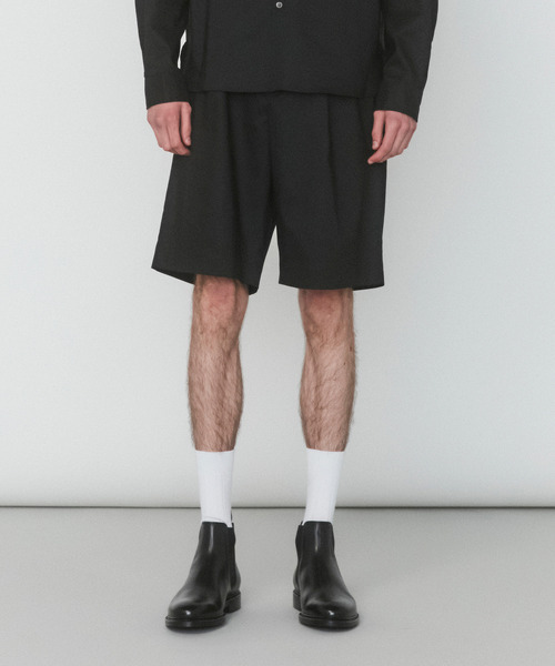 VICTIM(ヴィクティム)の「VICTIM ヴィクティム / LINEN WIDE SHORTS セットアップリネンワイドショーツ ショートパンツ / VTM-25-P-005(その他パンツ・メンズ・グレー/ブラック/ブラウン・1/2/3)」の2枚目の写真