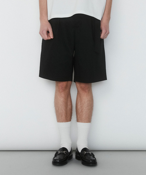 VICTIM(ヴィクティム)の「VICTIM ヴィクティム / LINEN WIDE SHORTS セットアップリネンワイドショーツ ショートパンツ / VTM-25-P-005(その他パンツ・メンズ・グレー/ブラック/ブラウン・1/2/3)」の4枚目の写真