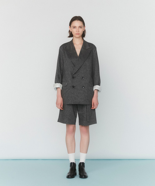 VICTIM(ヴィクティム)の「VICTIM ヴィクティム / LINEN WIDE SHORTS セットアップリネンワイドショーツ ショートパンツ / VTM-25-P-005(その他パンツ・メンズ・グレー/ブラック/ブラウン・1/2/3)」の18枚目の写真