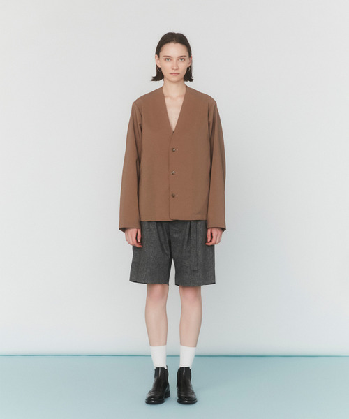 VICTIM(ヴィクティム)の「VICTIM ヴィクティム / LINEN WIDE SHORTS セットアップリネンワイドショーツ ショートパンツ / VTM-25-P-005(その他パンツ・メンズ・グレー/ブラック/ブラウン・1/2/3)」の19枚目の写真