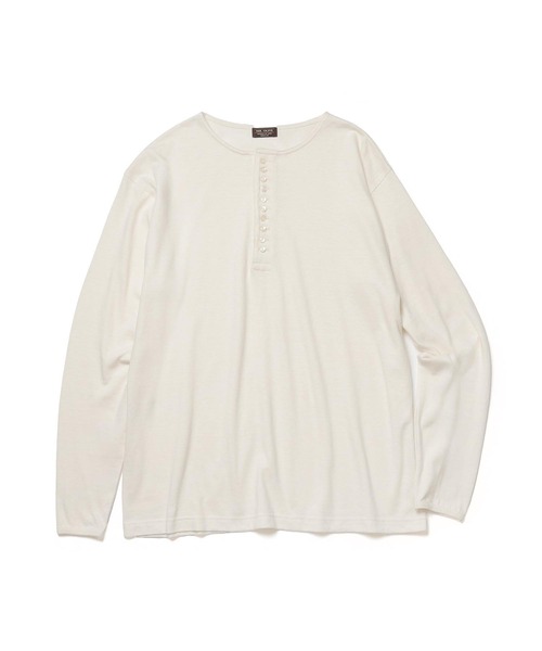 MR.OLIVE（ミスターオリーブ）の「88/12 VINTAGE MATERIAL / 10-BUTTON HENLEY NECK SHIRT（Tシャツ/カットソー・メンズ・オフホワイト/ブラック/ネイビー・MEDIUM/LARGE）」の8枚目の写真