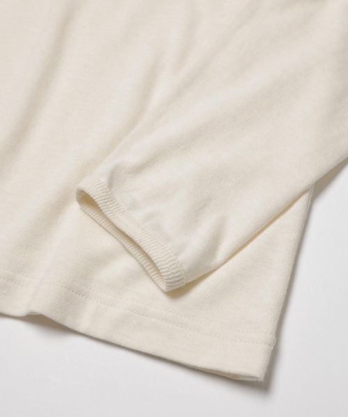 MR.OLIVE（ミスターオリーブ）の「88/12 VINTAGE MATERIAL / 10-BUTTON HENLEY NECK SHIRT（Tシャツ/カットソー・メンズ・オフホワイト/ブラック/ネイビー・MEDIUM/LARGE）」の4枚目の写真