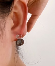 F&D : アクリルカラービーニーピアス
