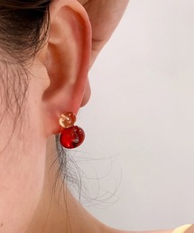 F&D : アクリルカラービーニーピアス