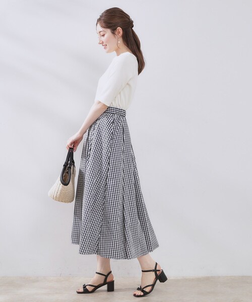 couture brooch（クチュールブローチ）の「【マシンウォッシャブル・アンチピリング・二の腕カバー】ハートネックテレコ5分袖プルオーバー（Tシャツ/カットソー・レディース・ホワイト系5/オフホワイト/ブラック・38/40/42/36）」の6枚目の写真