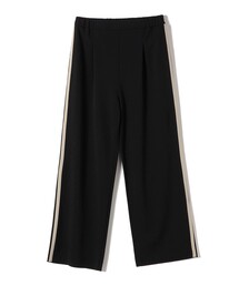 SHIPS Colors:〈手洗い可能〉カット ジョーゼット サイドライン パンツ