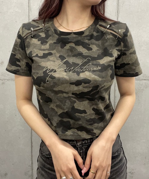 aeae 韓国 迷彩柄 Tシャツ AEAE☆韓国☆人気☆STAR SIGN TEE 半袖 迷彩 Tシャツ (AEAE/T