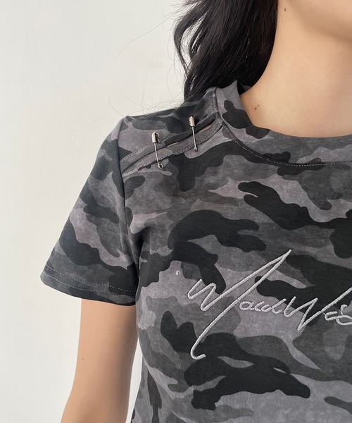 セール】迷彩チビTシャツ（Tシャツ/カットソー）｜ROGER AND