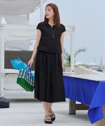 Machatt 2wayナイロンタフタスカート（ブラック） 新品】machatt 2wayナイロンタフタスカートブラック