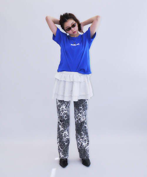 PULP/417EDIFICE(パルプフォーワンセブンエディフィス)の「【Geek Office / ギークオフィス】Just / ジャスト I SAID NO T-SHIRT(Tシャツ/カットソー・レディース・ブルー・FREE)」の8枚目の写真