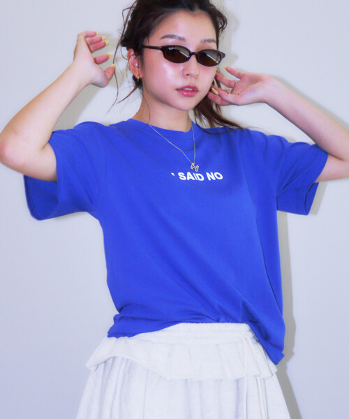 PULP/417EDIFICE(パルプフォーワンセブンエディフィス)の「【Geek Office / ギークオフィス】Just / ジャスト I SAID NO T-SHIRT(Tシャツ/カットソー・レディース・ブルー・FREE)」の9枚目の写真