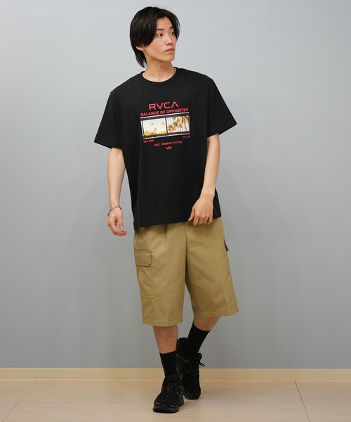 RVCA(ルーカ)の「RVCA/ルーカ 半袖Tシャツ フロントプリント BF04A-207(Tシャツ/カットソー・メンズ・ブラック/スミクロ/ホワイト・L/M/S)」の17枚目の写真
