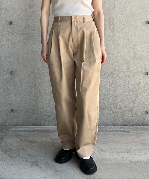 【未使用品】1PIU1UGUALE3 9テーパードチノパンツ サイズ4 サルエルパンツ メンズ 9分丈 アンクル丈 無地 テーパードパンツ