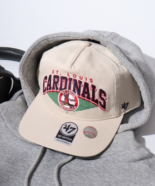 '47（フォーティーセブン）の「MLB公認 ’47BRAND Panoma BBCAP HITCH５パネル キャップ（キャップ・メンズ・ネイビー/ロイヤルブルー/パープル/ネイビー系1/レッド/ブラウン/グレー/ネイビー系/ナチュラル/ブルー・FREE）」の4枚目の写真