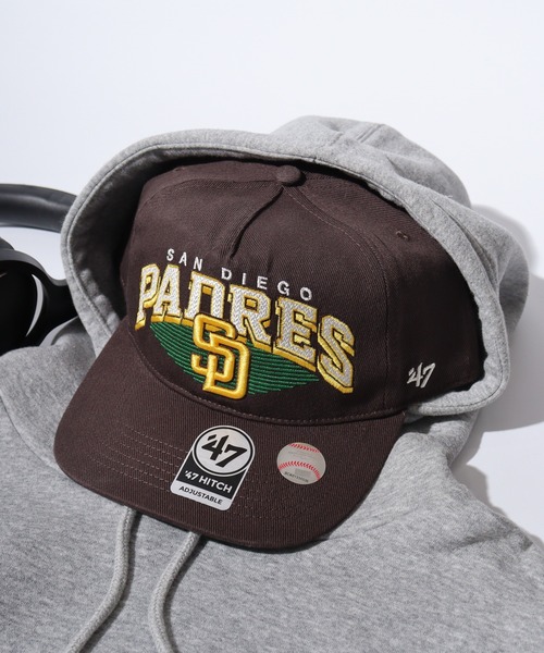 '47（フォーティーセブン）の「MLB公認 ’47BRAND Panoma BBCAP HITCH５パネル キャップ（キャップ・メンズ・ネイビー/ロイヤルブルー/パープル/ネイビー系1/レッド/ブラウン/グレー/ネイビー系/ナチュラル/ブルー・FREE）」の3枚目の写真