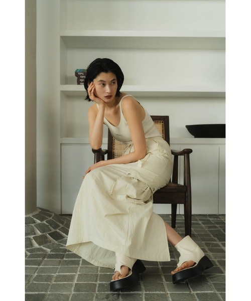 ちーこknuthmarf low rize cargo skirt low rize cargo skirt/2color | KNUTH MARF