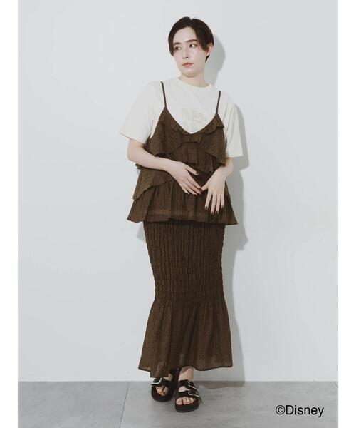 Te chichi（テチチ）の「【松井愛莉着用】ドットシャーリングキャミブラウス（セットアップ可）（シャツ/ブラウス・レディース・ブラック/ブラウン・F）」の5枚目の写真