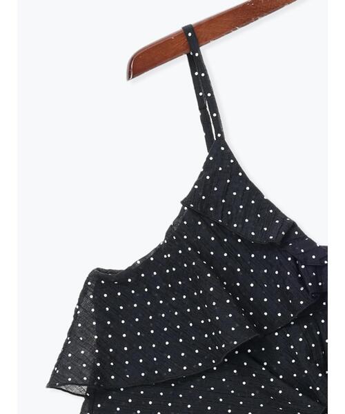 Te chichi（テチチ）の「【松井愛莉着用】ドットシャーリングキャミブラウス（セットアップ可）（シャツ/ブラウス・レディース・ブラック/ブラウン・F）」の21枚目の写真