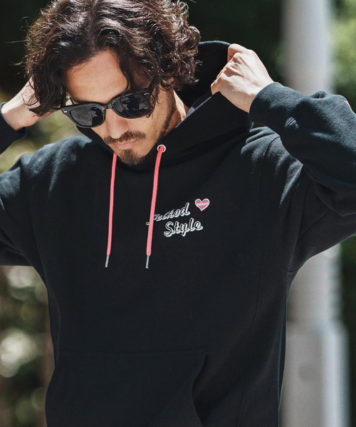felkod（フィルコッド）の「mpa3835- Brushed Lining Hearvy Sweat Parka パーカー（パーカー・メンズ・ブラック/アッシュ/ブラック×ピンク・S/M/L/XL）」の4枚目の写真
