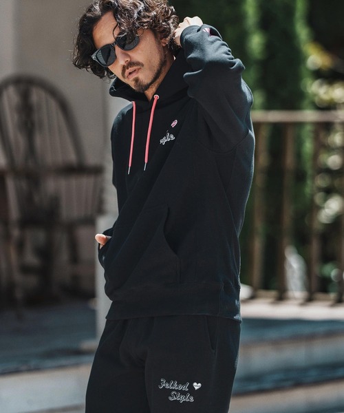 felkod（フィルコッド）の「mpa3835- Brushed Lining Hearvy Sweat Parka パーカー（パーカー・メンズ・ブラック/アッシュ/ブラック×ピンク・S/M/L/XL）」の5枚目の写真