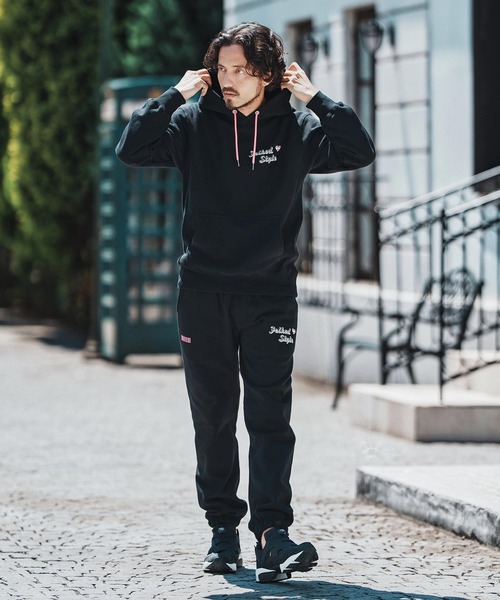 felkod（フィルコッド）の「mpa3835- Brushed Lining Hearvy Sweat Parka パーカー（パーカー・メンズ・ブラック/アッシュ/ブラック×ピンク・S/M/L/XL）」の9枚目の写真