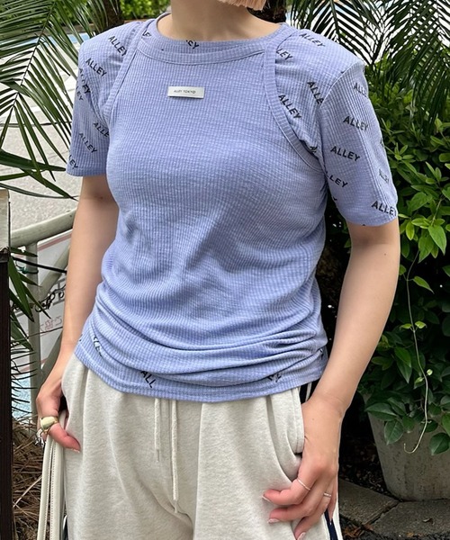 セール】Alleyロゴ総柄T＆アメスリタンクセット（Tシャツ