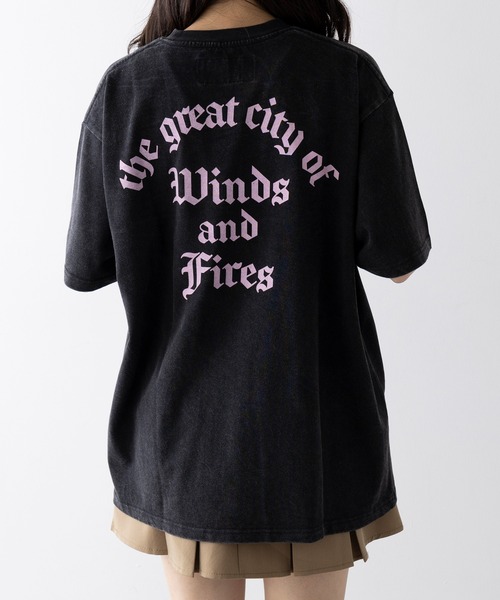 UNIVERSAL OVERALL(ユニバーサルオーバーオール)の「【UNIVERSAL OVERALL】LGBCPTT CHEMCIALWASH U2523211(Tシャツ/カットソー・レディース・ブラック/マスタード・S/M/L/XL)」の1枚目の写真