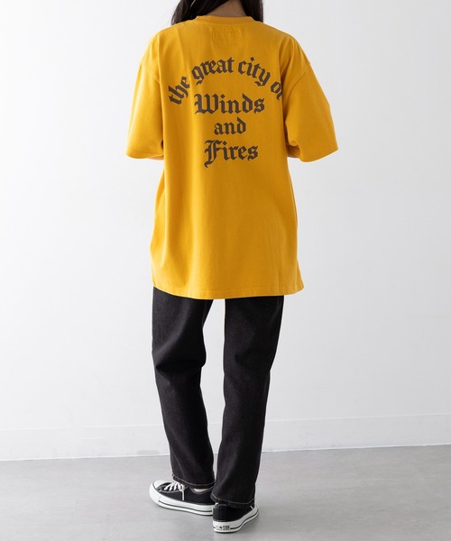 UNIVERSAL OVERALL(ユニバーサルオーバーオール)の「【UNIVERSAL OVERALL】LGBCPTT CHEMCIALWASH U2523211(Tシャツ/カットソー・レディース・ブラック/マスタード・S/M/L/XL)」の6枚目の写真