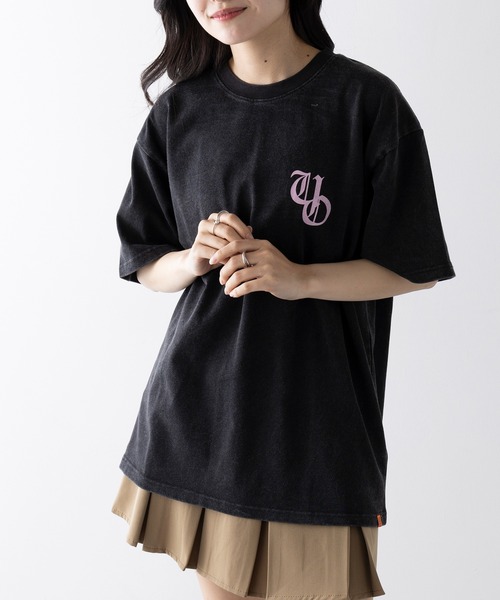 UNIVERSAL OVERALL(ユニバーサルオーバーオール)の「【UNIVERSAL OVERALL】LGBCPTT CHEMCIALWASH U2523211(Tシャツ/カットソー・レディース・ブラック/マスタード・S/M/L/XL)」の16枚目の写真