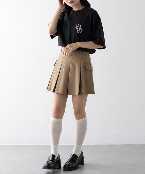 UNIVERSAL OVERALL(ユニバーサルオーバーオール)の「【UNIVERSAL OVERALL】LGBCPTT CHEMCIALWASH U2523211(Tシャツ/カットソー・レディース・ブラック/マスタード・S/M/L/XL)」の22枚目の写真