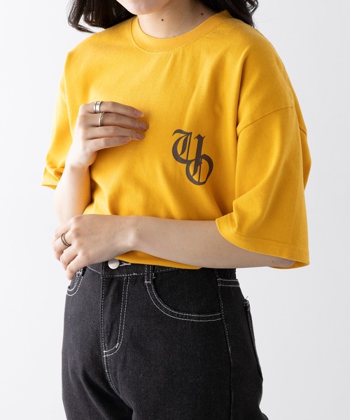 UNIVERSAL OVERALL(ユニバーサルオーバーオール)の「【UNIVERSAL OVERALL】LGBCPTT CHEMCIALWASH U2523211(Tシャツ/カットソー・レディース・ブラック/マスタード・S/M/L/XL)」の10枚目の写真