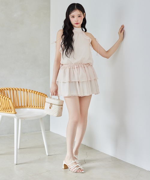 one after another NICE CLAUP(ワンアフターアナザーナイスクラップ)の「チャーム付きキルティングバニティバッグ(ショルダーバッグ・レディース・サックスブルー/ブラック/アイボリー/ピンク・FREE)」の17枚目の写真