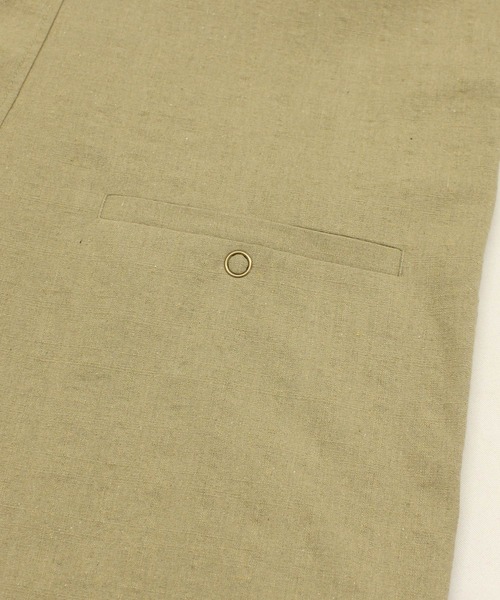 セール】O0743 リネンコットンサロペット（サロペット/オーバーオール