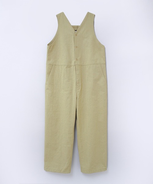 セール】O0743 リネンコットンサロペット（サロペット/オーバーオール