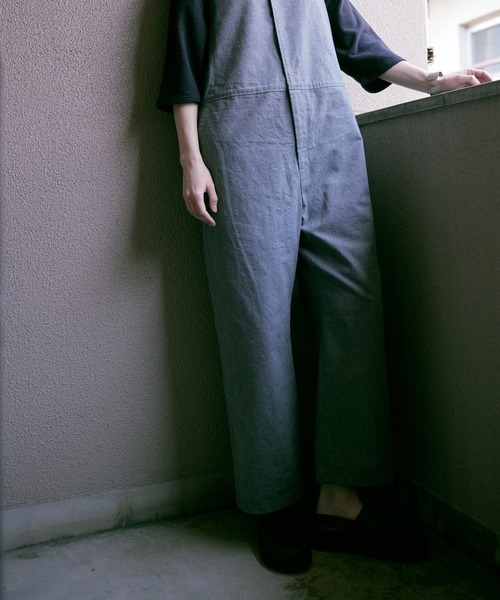 RNA-N/O0743/リネンコットンサロペット O0743 リネンコットンサロペット（サロペット/オーバーオール