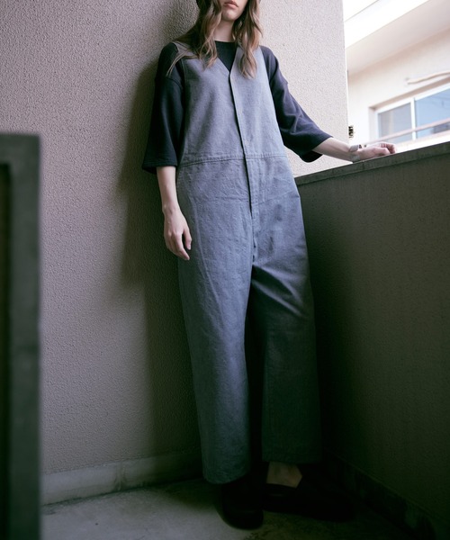 O0743 リネンコットンサロペット（サロペット/オーバーオール）｜RNA-N