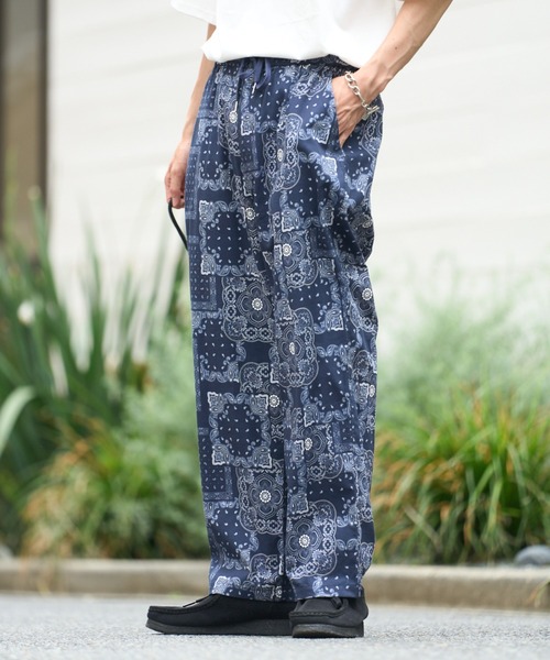 CIAOPANIC TYPY（チャオパニックティピー）の「■アフリカンバティックヴィンテージ柄イージーパンツ（その他パンツ・メンズ・ブラック/ネイビー・LARGE/MEDIUM）」の5枚目の写真