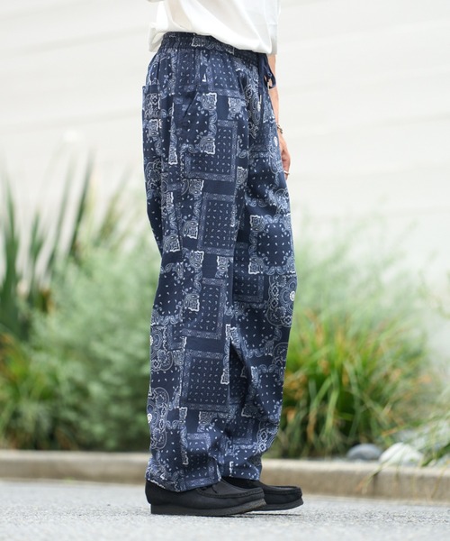CIAOPANIC TYPY（チャオパニックティピー）の「■アフリカンバティックヴィンテージ柄イージーパンツ（その他パンツ・メンズ・ブラック/ネイビー・LARGE/MEDIUM）」の8枚目の写真