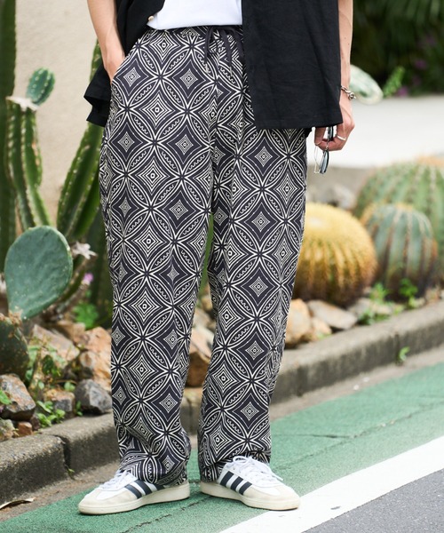 CIAOPANIC TYPY（チャオパニックティピー）の「■アフリカンバティックヴィンテージ柄イージーパンツ（その他パンツ・メンズ・ブラック/ネイビー・LARGE/MEDIUM）」の16枚目の写真