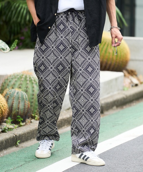 CIAOPANIC TYPY（チャオパニックティピー）の「■アフリカンバティックヴィンテージ柄イージーパンツ（その他パンツ・メンズ・ブラック/ネイビー・LARGE/MEDIUM）」の18枚目の写真