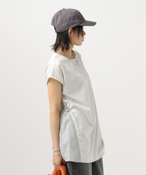 BAYFLOW（ベイフロー）の「サイドスピンドルチュニック（Tシャツ/カットソー・レディース・チャコール/ブルー/ホワイト・FREE）」の15枚目の写真