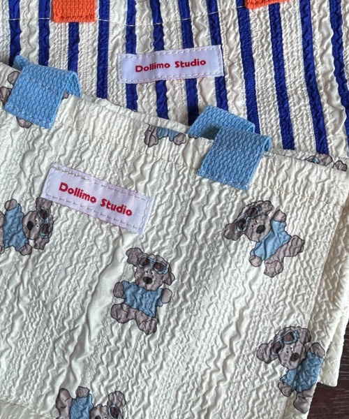 Loco Ocean（ロコオーシャン）の「【マチありトート】総柄 カラーハンドル ランチバッグ / トートバッグ（トートバッグ・レディース・ブルー/オレンジ・ONE SIZE）」の15枚目の写真