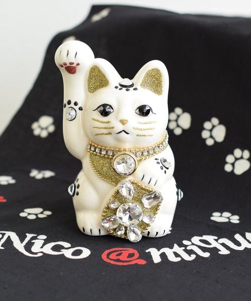 招福　手ぬぐい　新品未使用　だるま　小槌　招き猫 日本製【吉祥縁起てぬぐい】だるま/招き猫[ポリ袋入り]ギフト