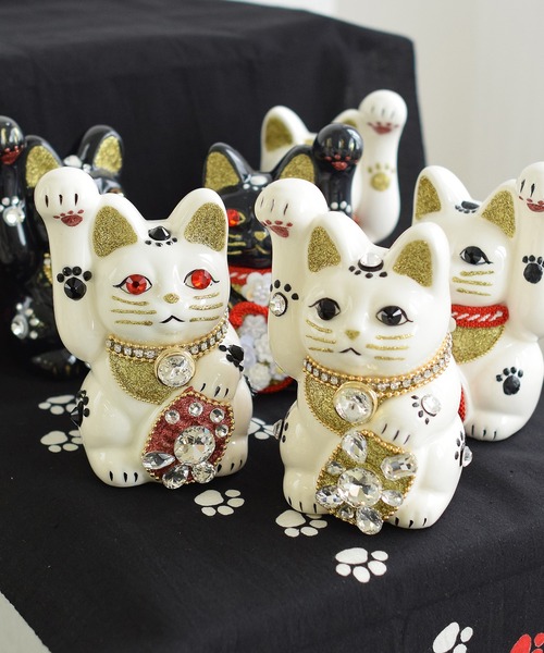 招福　手ぬぐい　新品未使用　だるま　小槌　招き猫 手ぬぐい kenema 縁起 日本製 インテリア タペストリー だるま