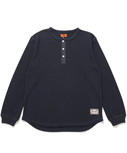 KRIFF MAYER(クリフメイヤー)の「ハニカムワッフルヘンリーロンT(Tシャツ/カットソー・メンズ・チャコール/ネイビー/ナチュラル/グレー・MEDIUM/LARGE/X-LARGE)」の4枚目の写真