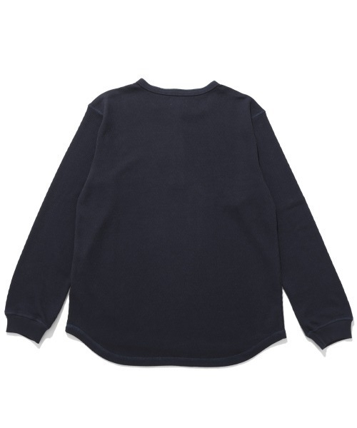 KRIFF MAYER（クリフメイヤー）の「ハニカムワッフルヘンリーロンT（Tシャツ/カットソー・メンズ・チャコール/ネイビー/ナチュラル/グレー・MEDIUM/LARGE/X-LARGE）」の7枚目の写真