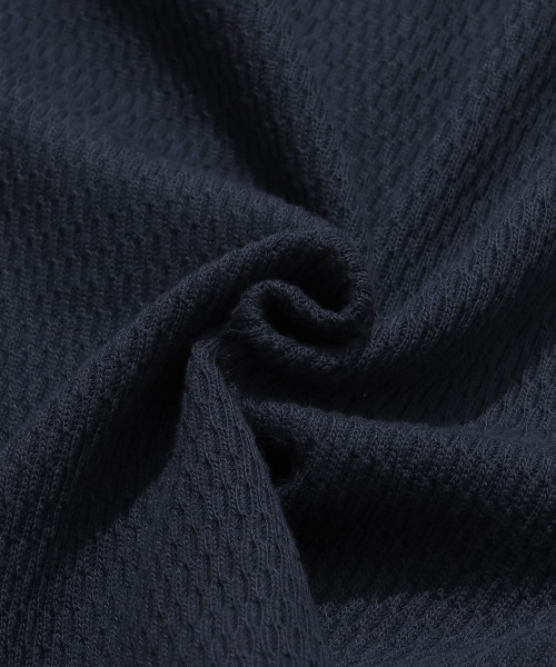 KRIFF MAYER（クリフメイヤー）の「ハニカムワッフルヘンリーロンT（Tシャツ/カットソー・メンズ・チャコール/ネイビー/ナチュラル/グレー・MEDIUM/LARGE/X-LARGE）」の12枚目の写真