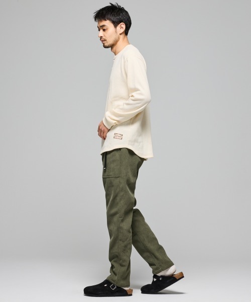 KRIFF MAYER（クリフメイヤー）の「ハニカムワッフルヘンリーロンT（Tシャツ/カットソー・メンズ・チャコール/ネイビー/ナチュラル/グレー・MEDIUM/LARGE/X-LARGE）」の15枚目の写真